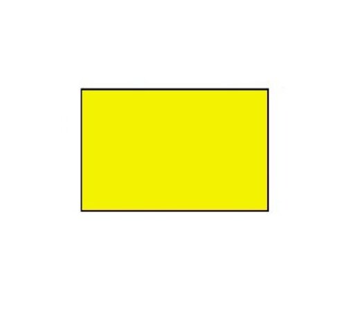 BLITZ étiquettes de prix 26x16 fluor jaune rectangle - 36 rouleaux