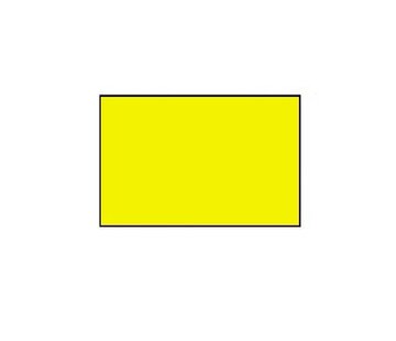 Uno étiquettes prix 26x16 fluo jaune rectangle - 36 rouleaux