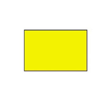 Uno étiquettes prix 26x16 fluo jaune rectangle - 36 rouleaux