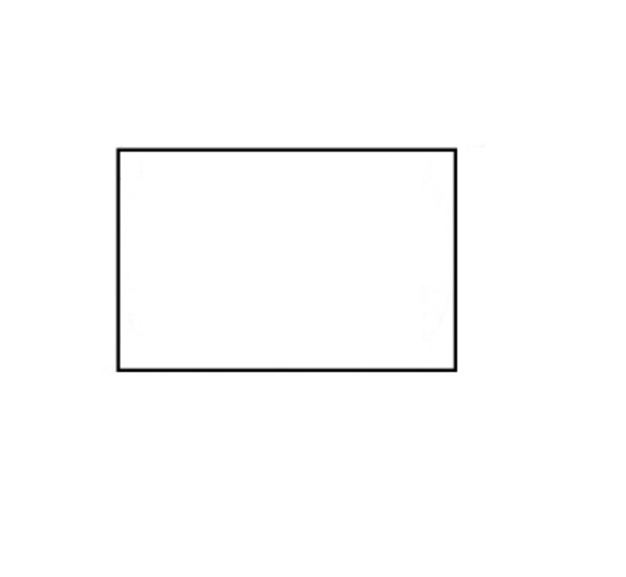 étiquettes 26x16 blanc rectangle - 36 rouleaux