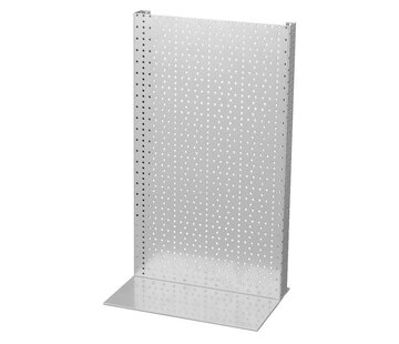 Présentoir de table en panneaux perforés