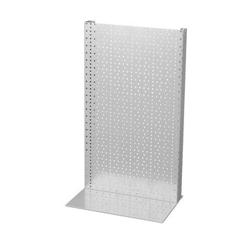 Présentoir de table en panneaux perforés