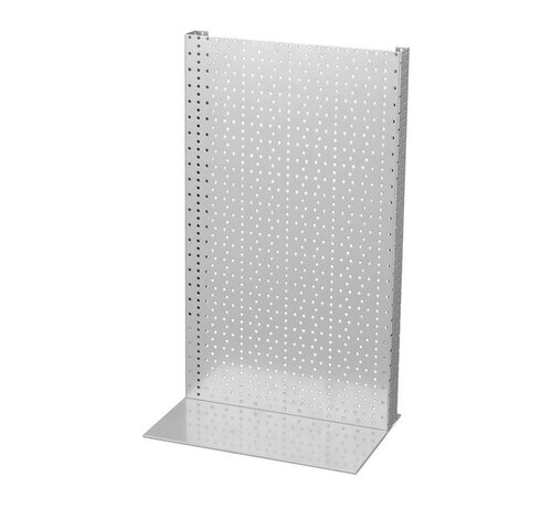 Présentoir de table en panneaux perforés