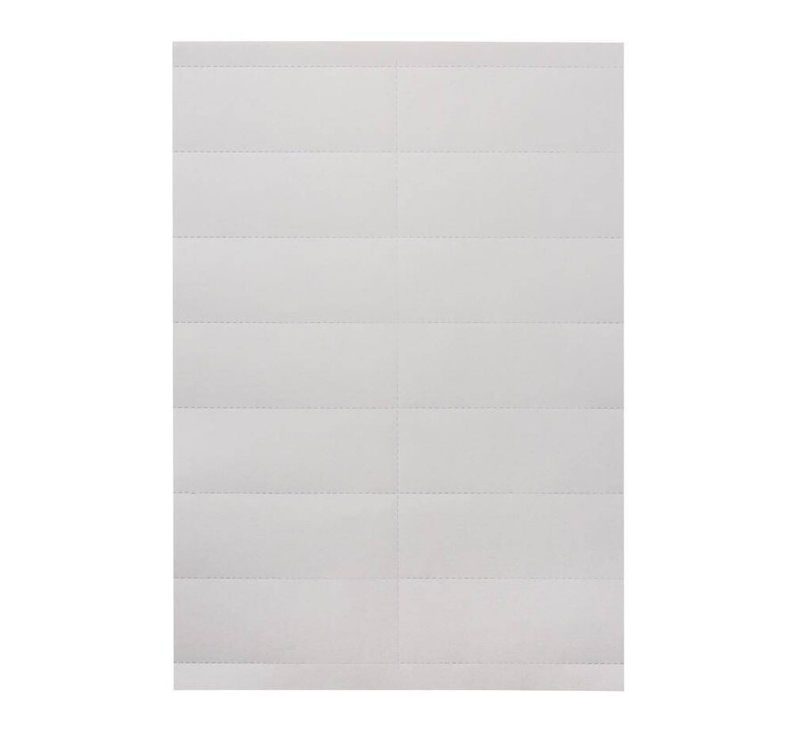 Étiquettes prédécoupées à imprimer pour porte-étiquettes105x26 MM (22 pièces/feuille)