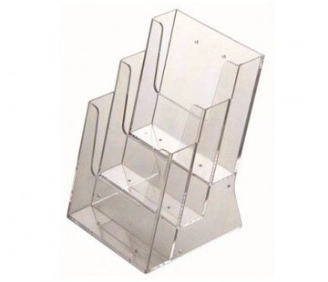 Porte-brochures A5 à 3 compartiments