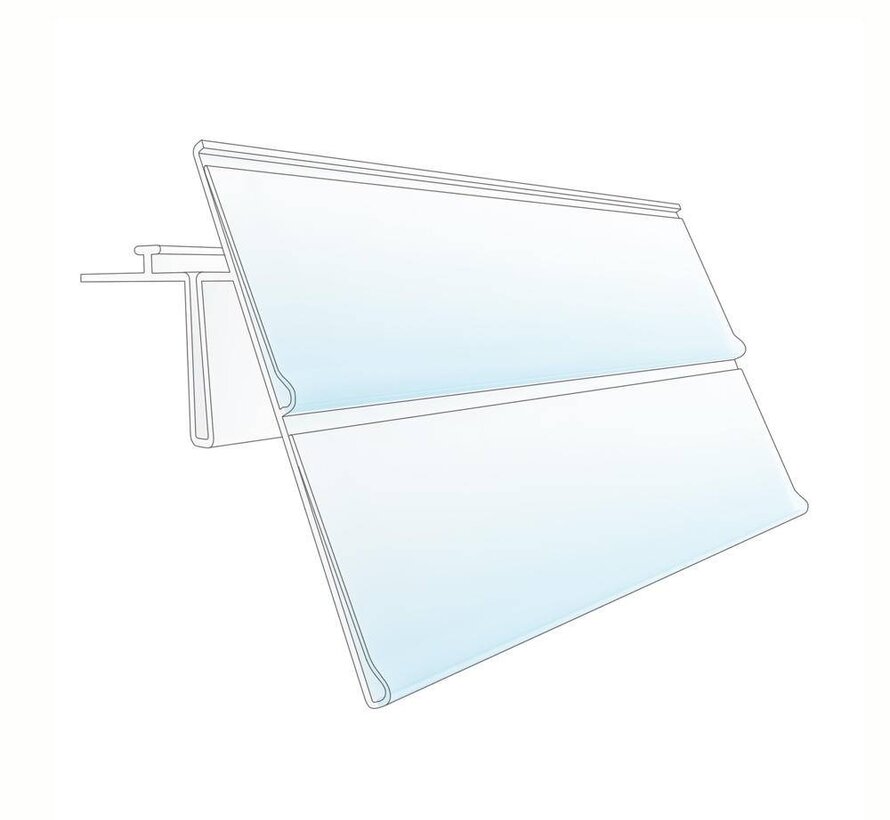 Reglette porte-étiquette HEP 26 mm double
