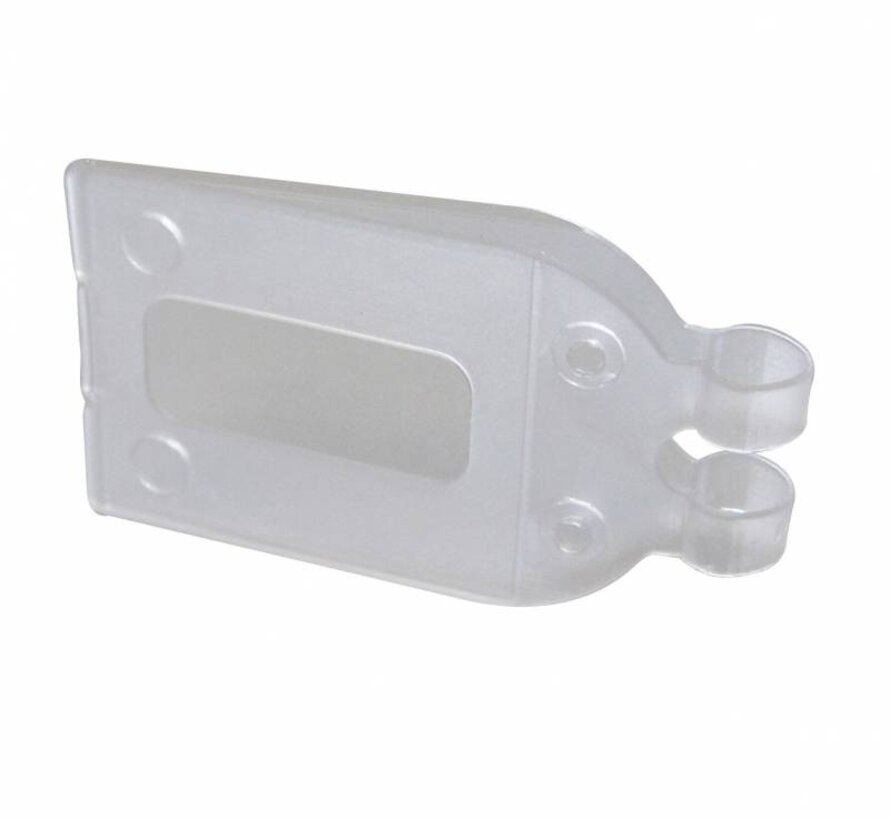 Boîtier porte-étiquette pour le rétroéquipement 28x33mm