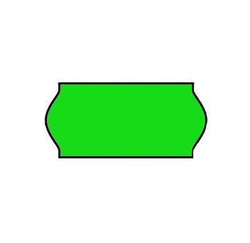 Etiquettes de prix 26x12 vertes Universel - 1 paquet de 36 rouleaux