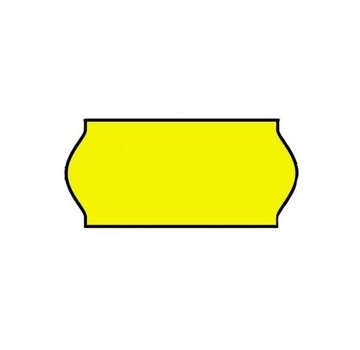 Etiquettes de prix 26x12 jaune Universel - 1 paquet de 36 rouleaux