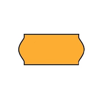 Etiquettes de prix 26x12 orange Universel - 1 paquet de 36 rouleaux