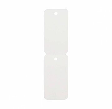 Etiquette à trou 58x30 mm blanc - 1500/rouleau