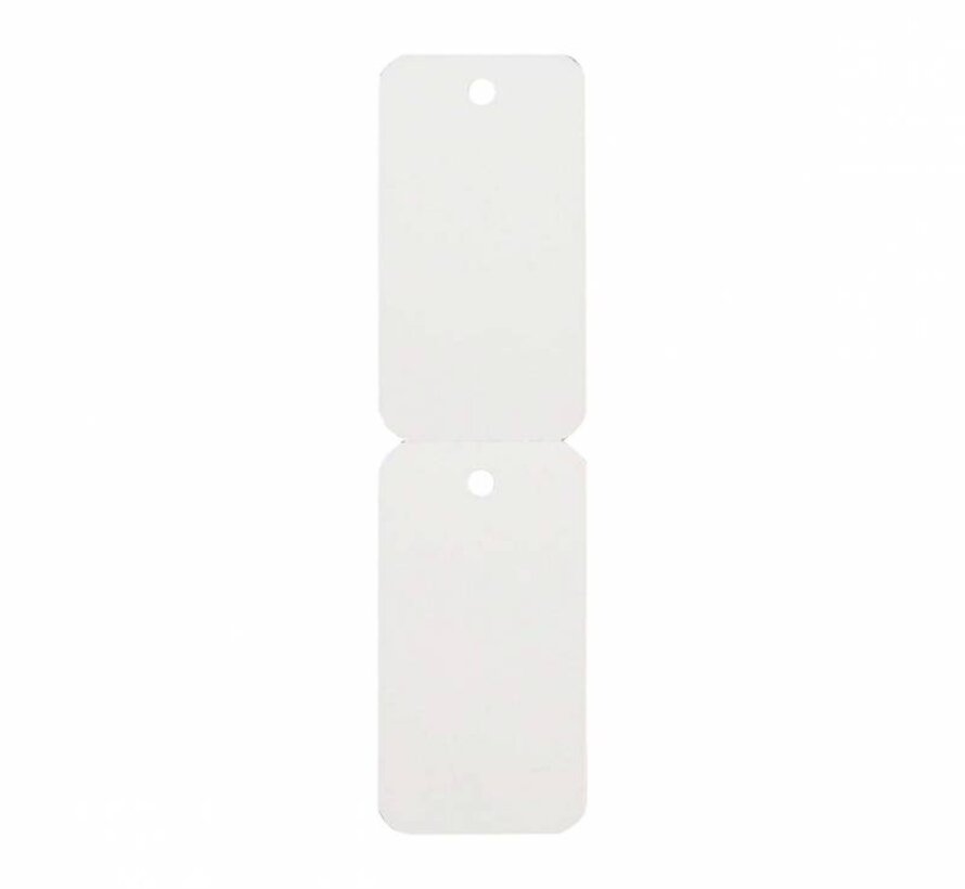 Etiquette à trou 58x30 mm blanc - 1500/rouleau