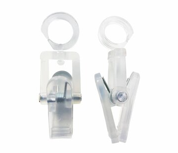 Pinces à vêtements Clever Clips Transparent - 100 pièces