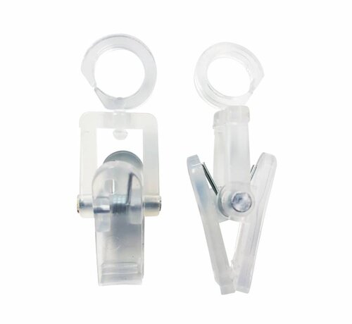 Pinces à vêtements Clever Clips Transparent - 100 pièces