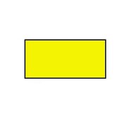 BLITZ Etiquettes de prix 26x12 rectangulaires jaune - 36 rouleaux