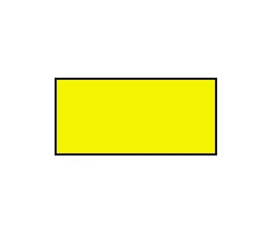 Etiquettes de prix 26x12 rectangulaires jaune - 36 rouleaux