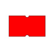 Etiquettes de prix 21x12 rouge fluorescent Universel - 50 rouleaux