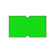 Etiquettes de prix 21x12 vert fluo Universel - 50 rouleaux