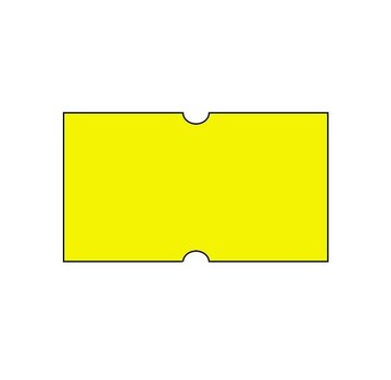 Etiquettes de prix 21x12 fluor jaune Universel - 50 rouleaux