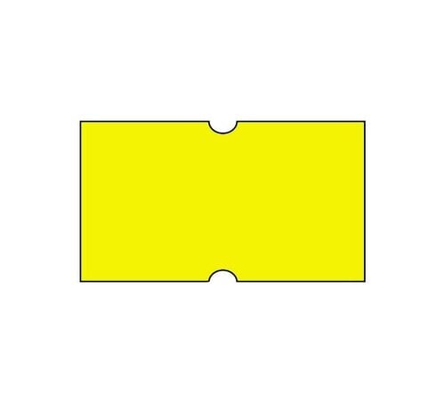 Etiquettes de prix 21x12 fluor jaune Universel - 50 rouleaux