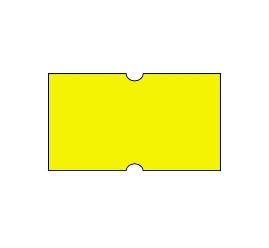 Etiquettes de prix 21x12 fluor jaune Universel - 50 rouleaux