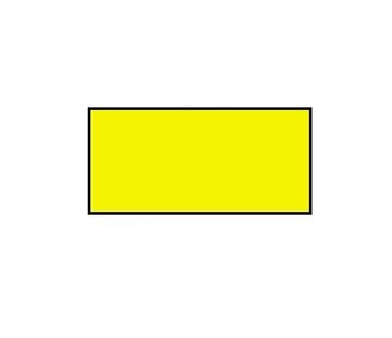 Etiquettes de prix 26x12 rectangulaires fluor jaune Universel -  36 rouleaux