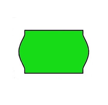 Etiquettes de prix 26x16 vertes -  36 rouleaux (convient pour METO)