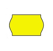 Etiquettes de prix 26x16 fluor jaune - 36 rouleaux (convient pour METO)