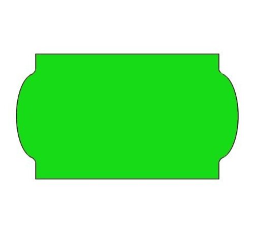 METO Etiquettes de prix 32x19 vert fluo -30 rouleaux