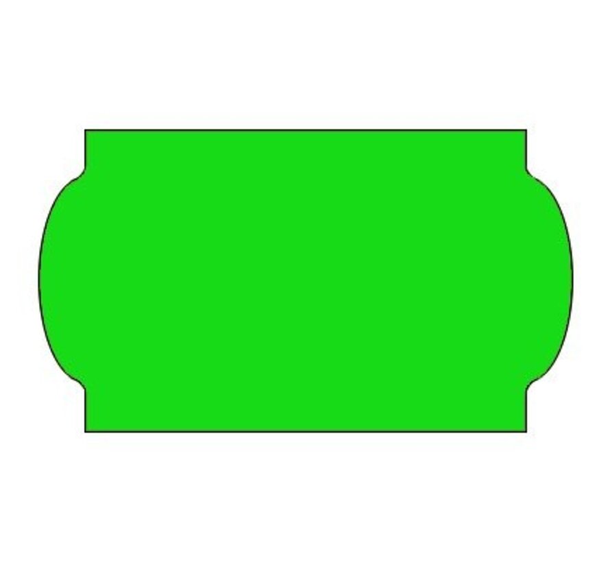 Etiquettes de prix 32x19 vert fluo -30 rouleaux