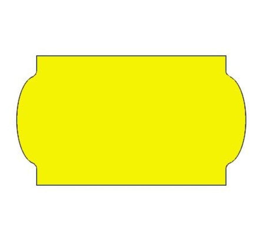 Etiquettes de prix 32x19 jaune fluo - 30 rouleaux