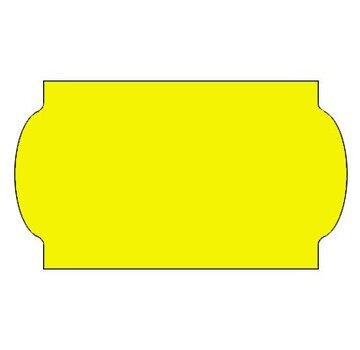 Etiquettes de prix 32x19 jaune fluo universel - 30 rouleaux