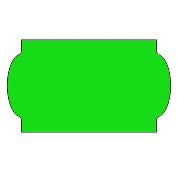 Etiquettes de prix 32x19 vert fluo universel - 30 rouleaux