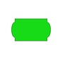Etiquettes de prix 32x19 vert fluo universel - 30 rouleaux