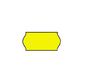 étiquettes de prix 22x12 fluor jaune - 1 paquet de 42 rouleaux