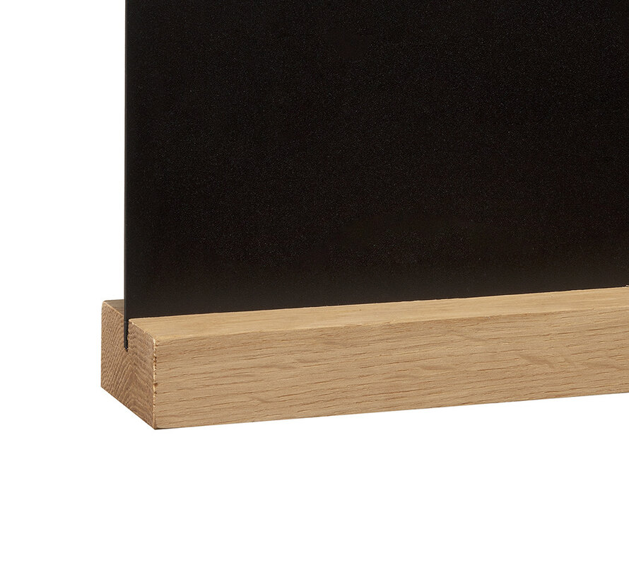Tableau à Craie A6 avec Base en Bois de Chêne