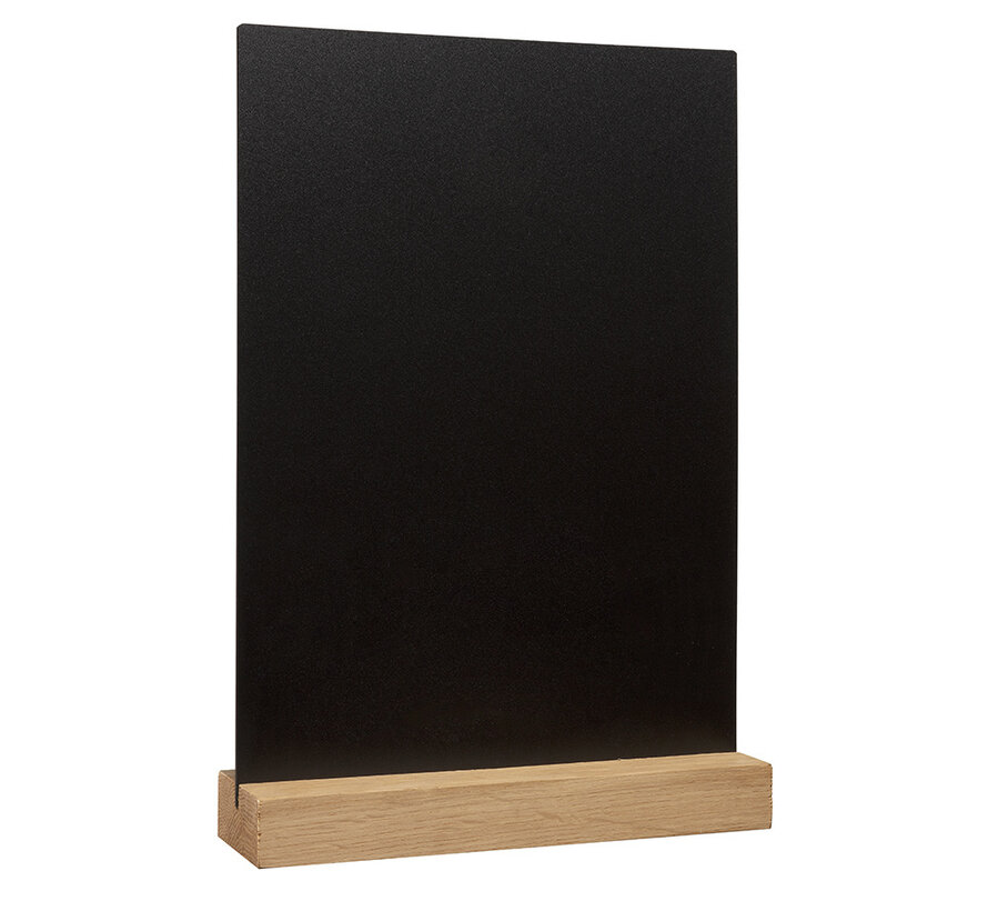 Tableau à Craie A4 avec Base en Bois de Chêne