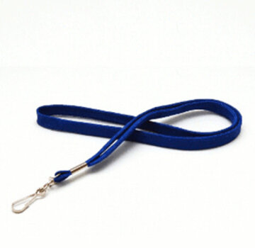 Lanyard/Cordon de clé rond bleu