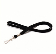 Lanyard/Cordon de clé rond noir