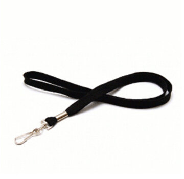 Lanyard/Cordon de clé rond noir