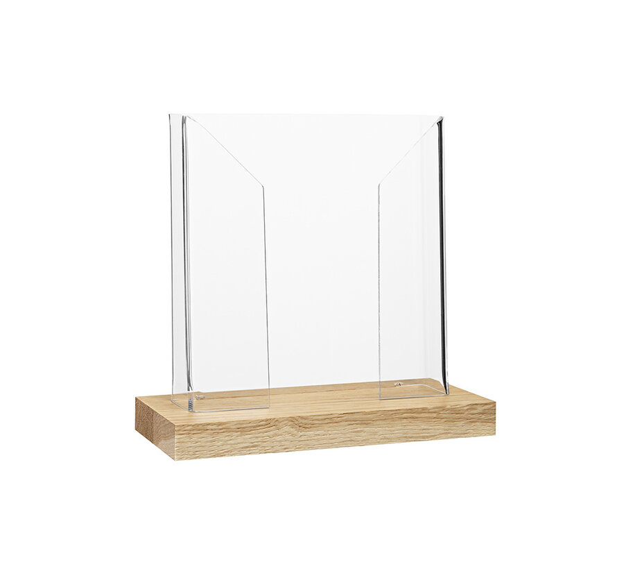 Porte-brochures Deluxe A6 base chêne foncé