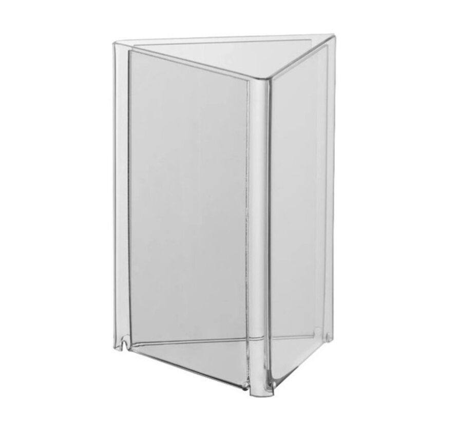 Support de menu triangulaire en acrylique