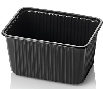 PP kilobakken 1500 ml - Zwart (180 serie)