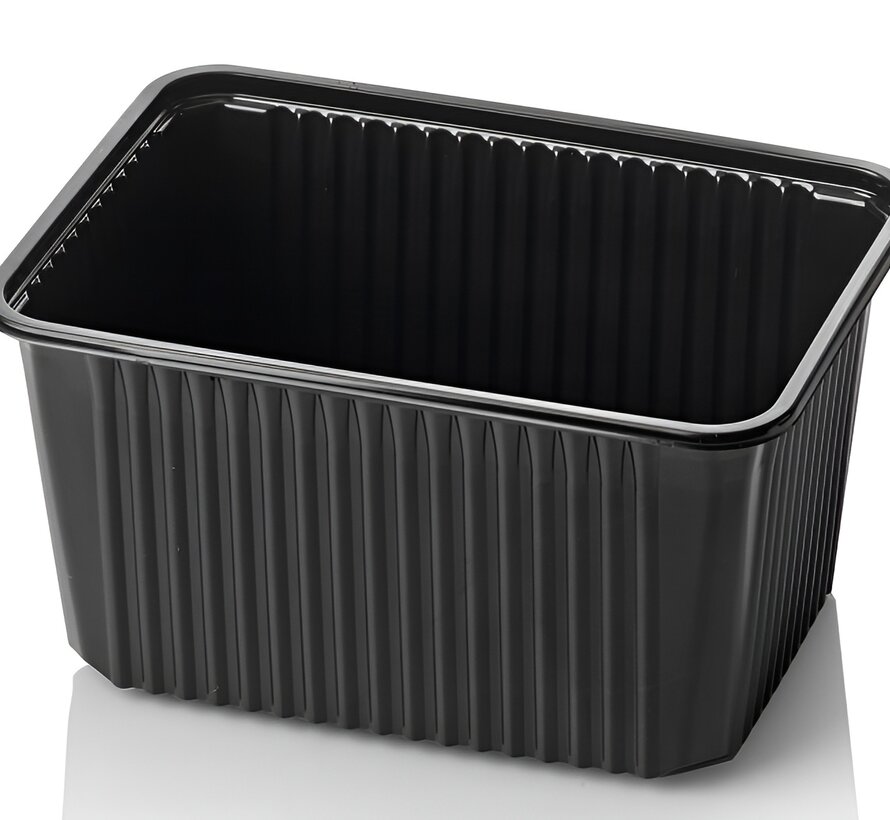 PP kilobakken 1500 ml - Zwart (180 serie)