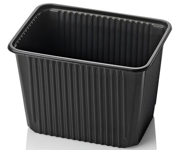 PP kilobakken 2000 ml - Zwart (180 serie)