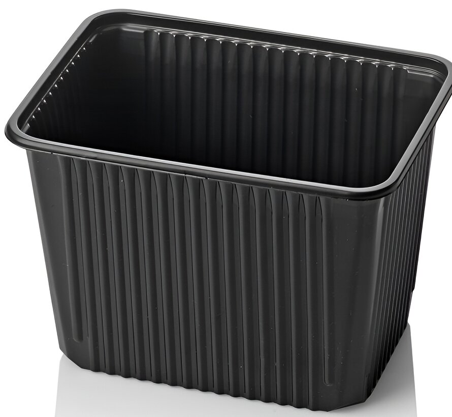 PP kilobakken 2000 ml - Zwart (180 serie)