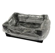HDPE kratzakken 60 + 40 x 80 cm transparant