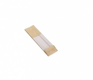 PP blokbodemzakken met venster 70 + 40 x 220 mm PAPERLOOK