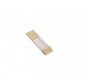 PP blokbodemzakken met venster 70 + 40 x 220 mm PAPERLOOK