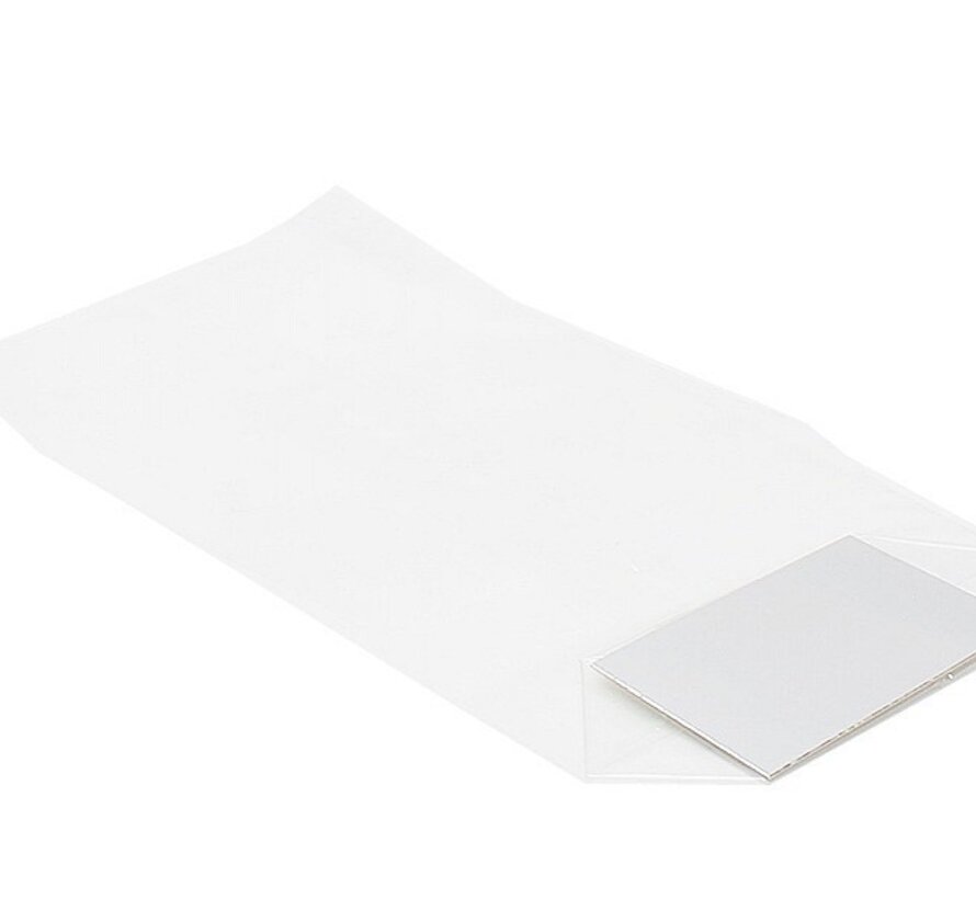 PP kruisbodemzakken met bodemkarton 100 x 180 mm 35 my
